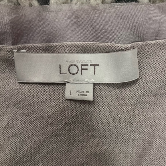 Loft Ruffle V-Neck Lightweight Cardigan - Picture 9 of 13